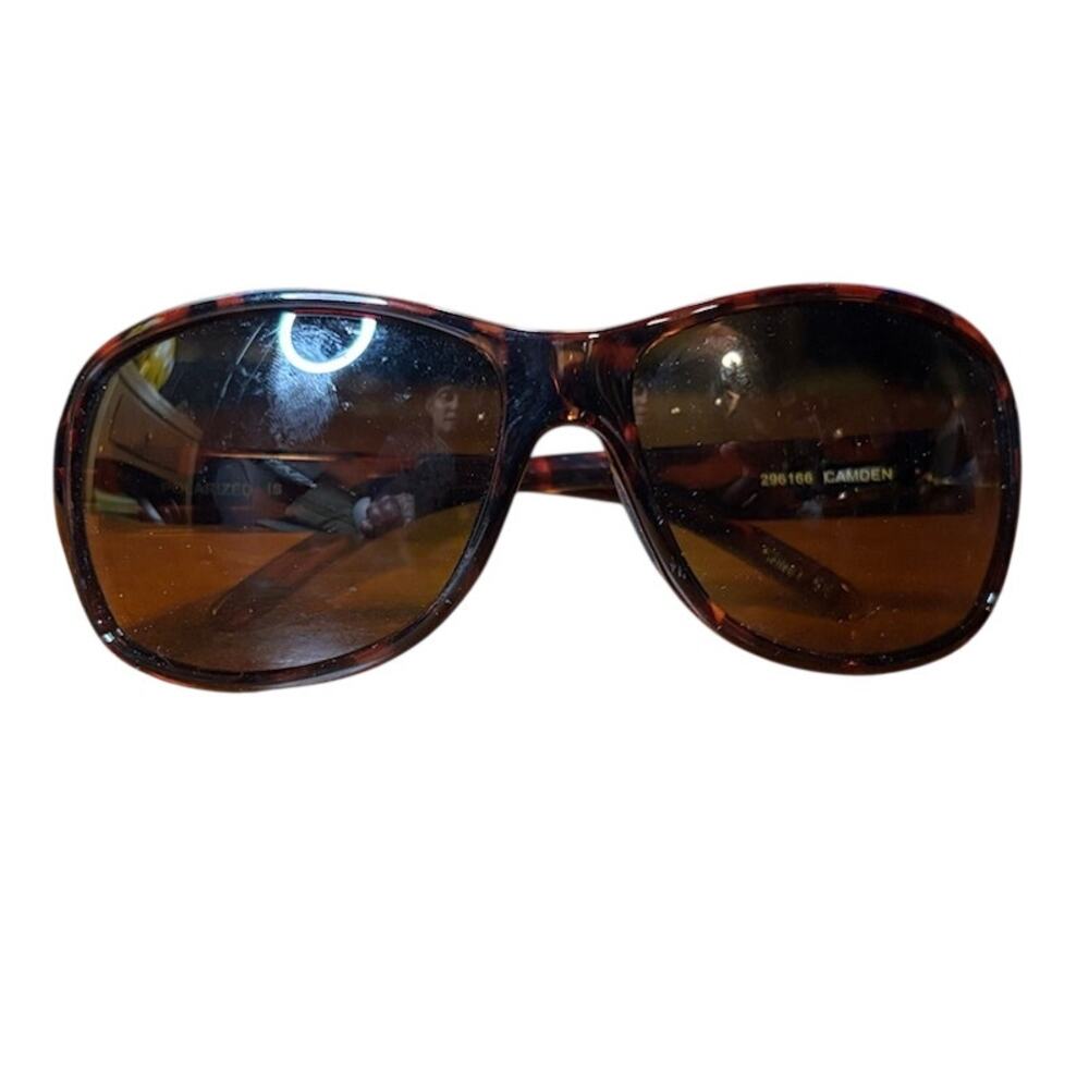 L.L.Bean Camden Sunglasses Polarized Tortoise Brown Oversized Womens Shades